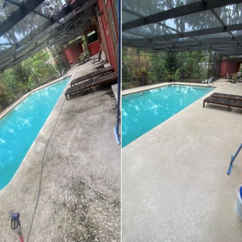 Before / After (Pool Deck)