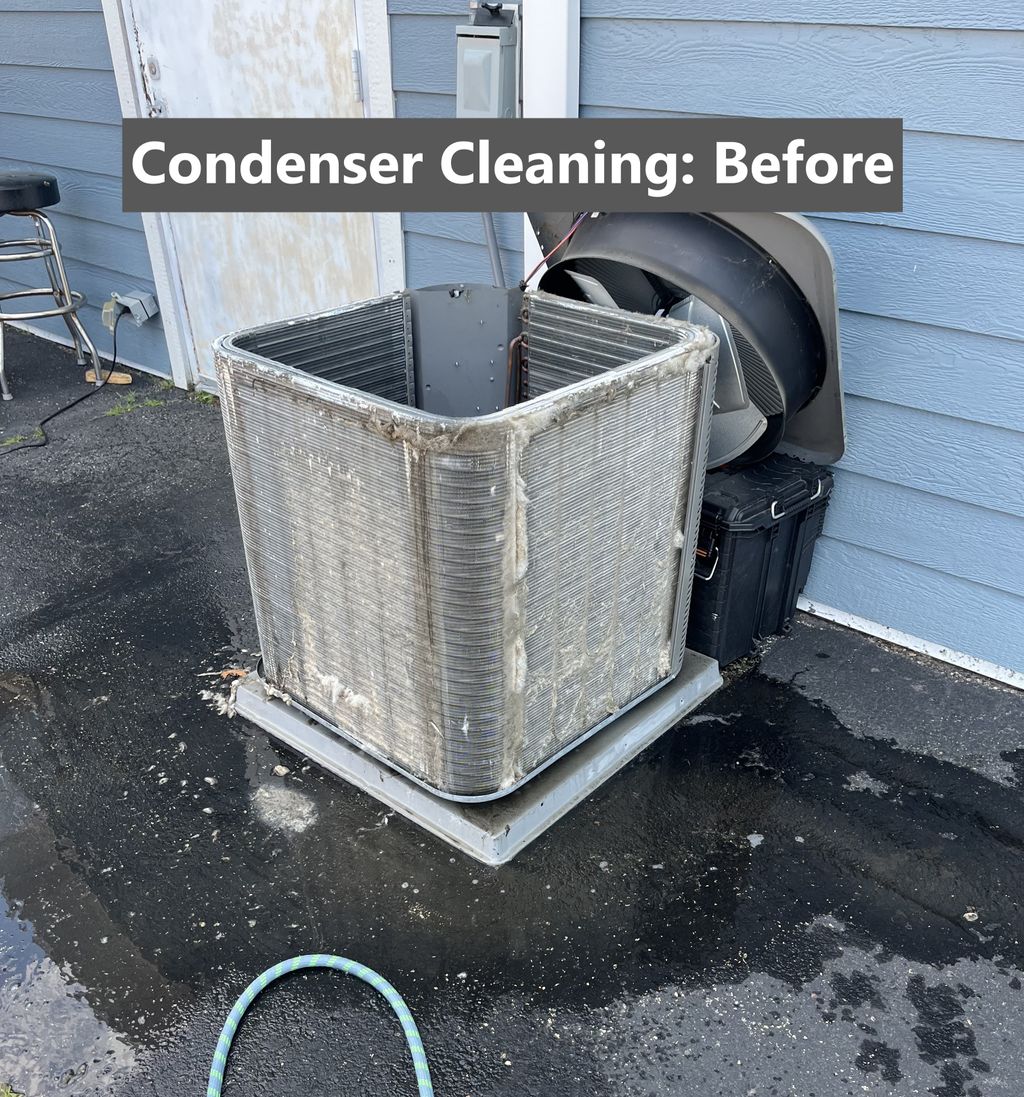 Condenser Cleaning Before