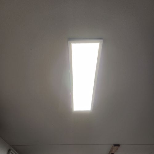 1'x4' flat LED garage light