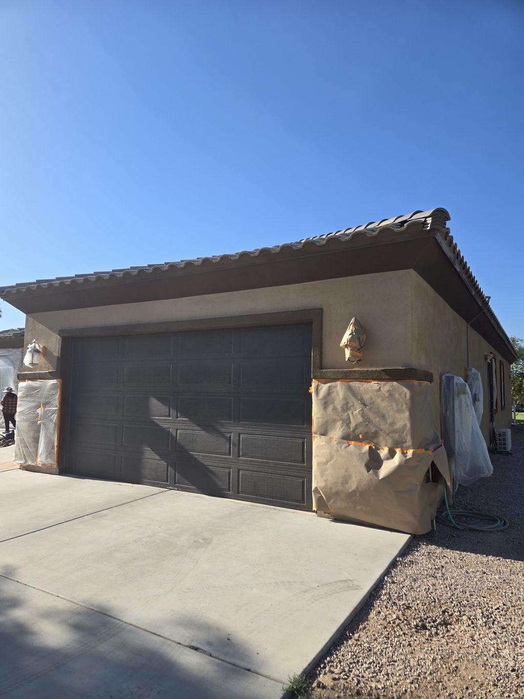 before pic of exterior painting