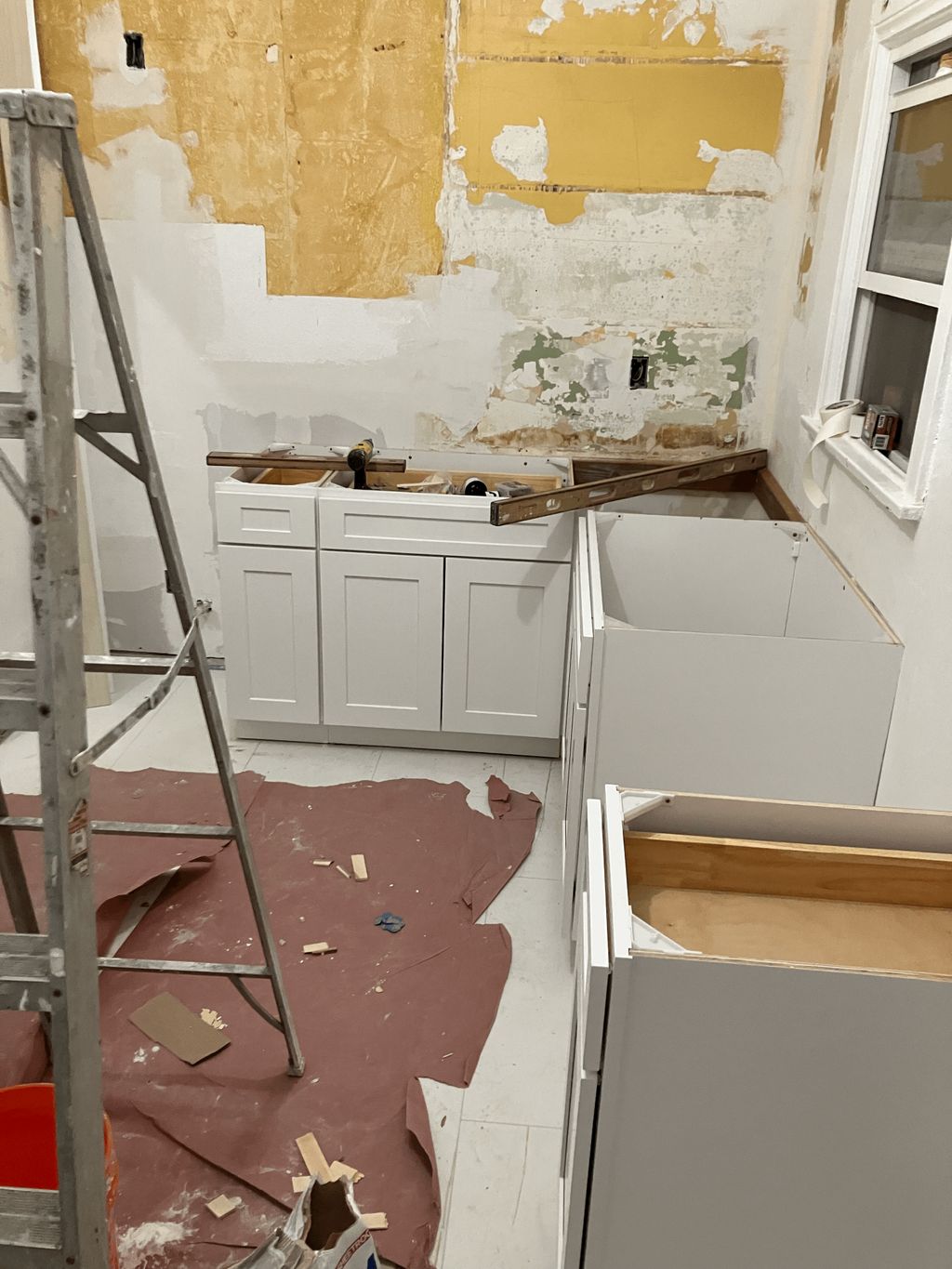 Cabinet installation 