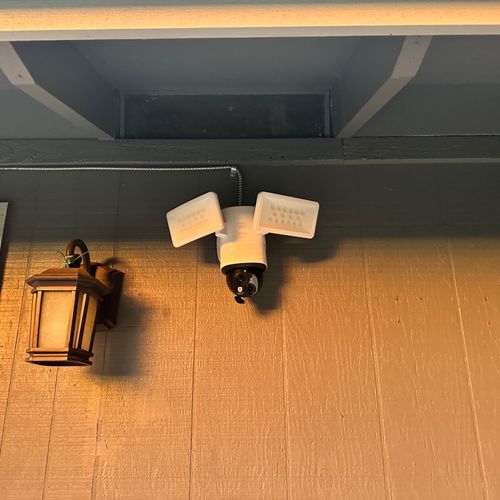 I got 2 wired cameras in back yard and garage inst