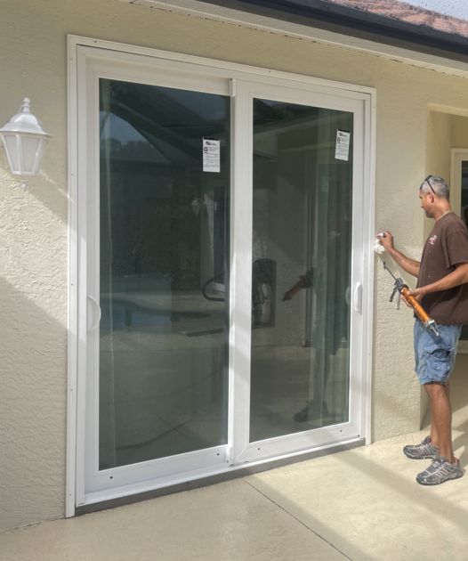 Vinyl Sliding Door Installation