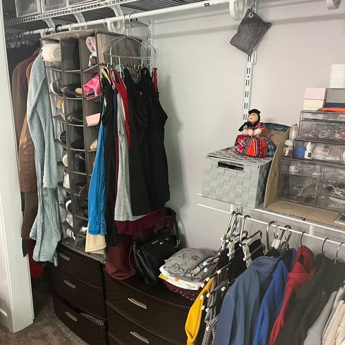 Christine closet after