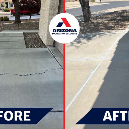 Driveway concrete repair