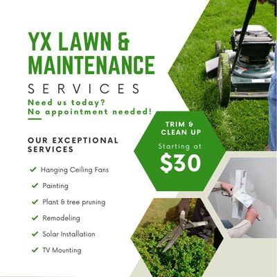 Avatar for YX Lawn Care & Maintenance