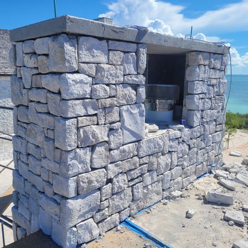 Veneer Stone done in the Bahamas