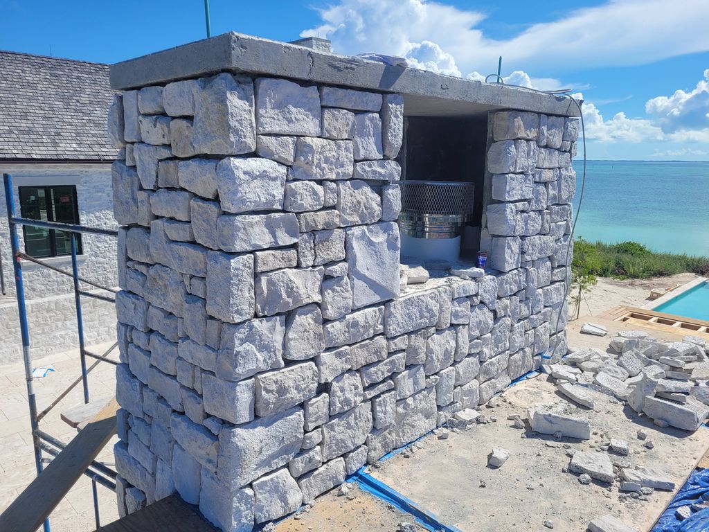 Veneer Stone done in the Bahamas