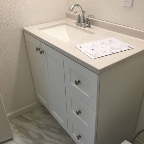 Brand new bathroom  for customer