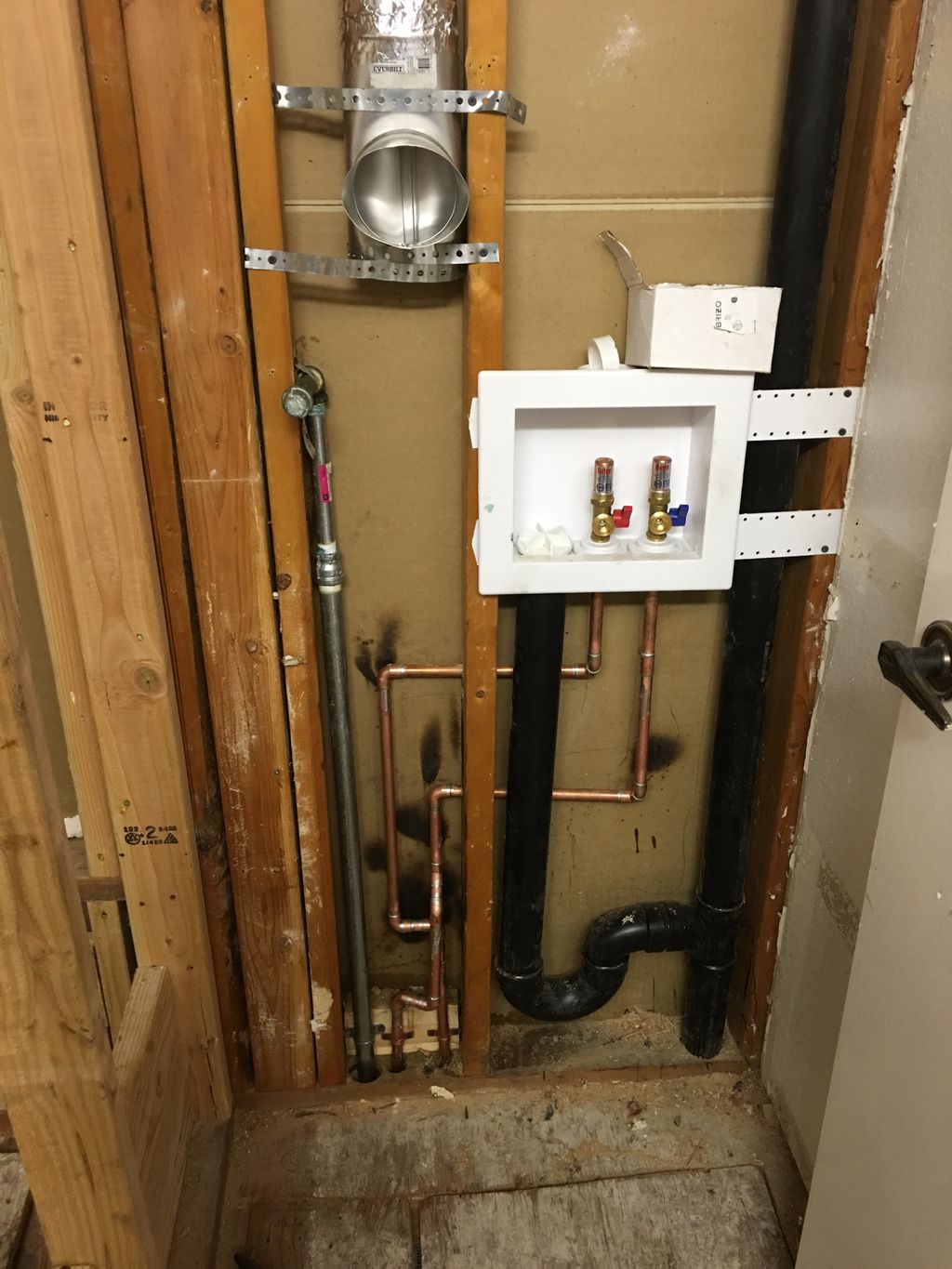Rough-in plumbing