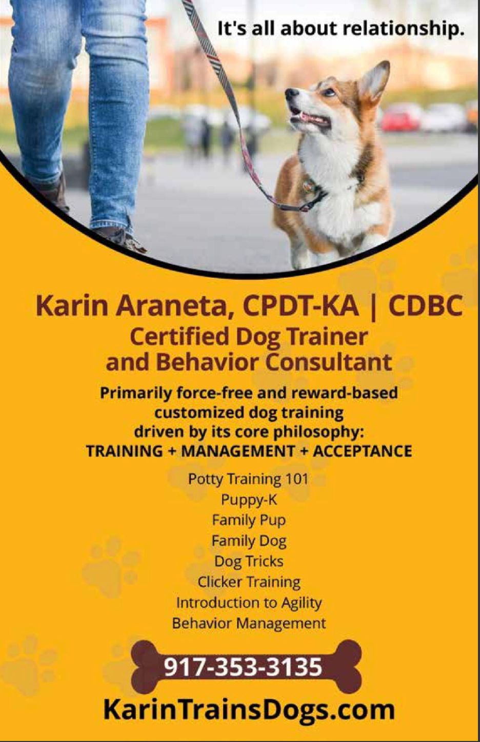 Certified Dog Trainer and Behavior Consultant