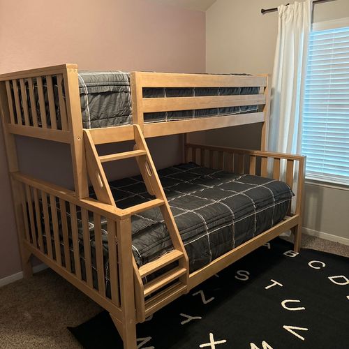 Fazil did a great job with assembling bunk beds an