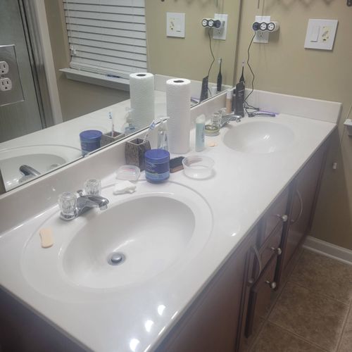 He did a great job with switching out my vanity co