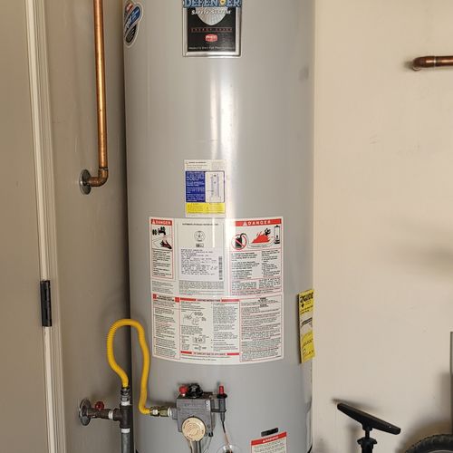 Before - Water Heater Upgrade 65gal Heat Pump