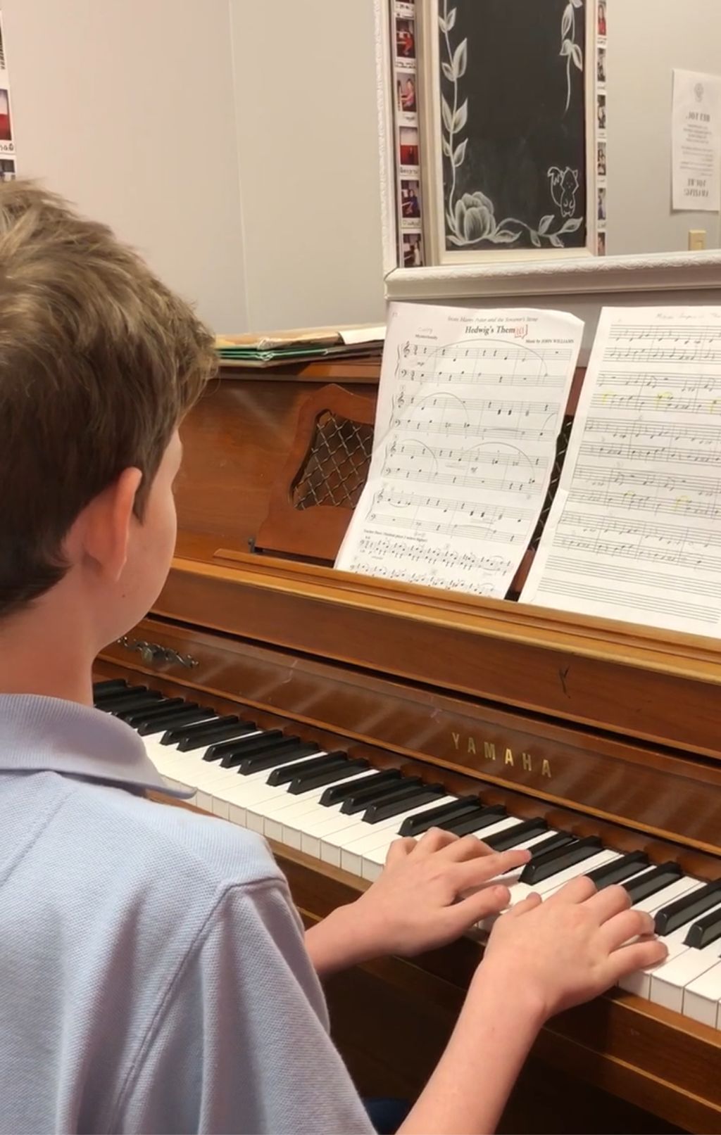 Matt's student learning one of his favorite songs