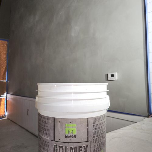 Korean BBQ Restaurant - Concrete Plaster Wall Fini