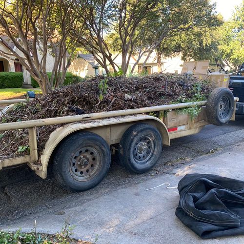 Rufino and his team helped me clean my front and b