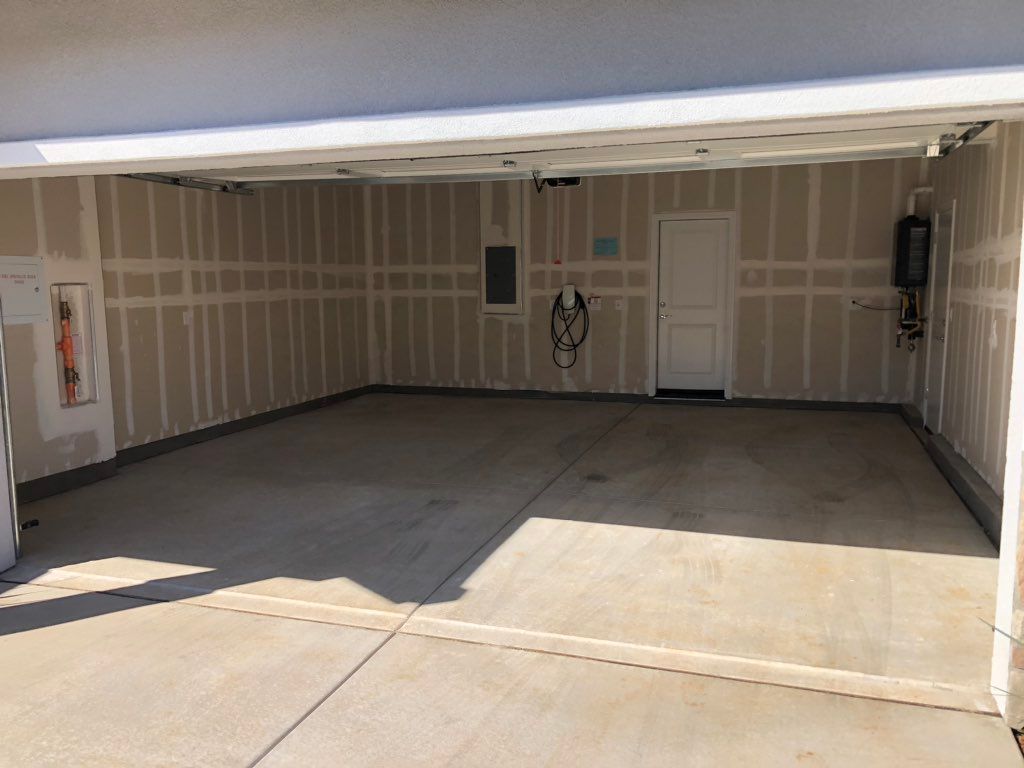 Before epoxy floor 
