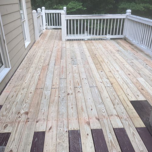 Replace rotten deckboards