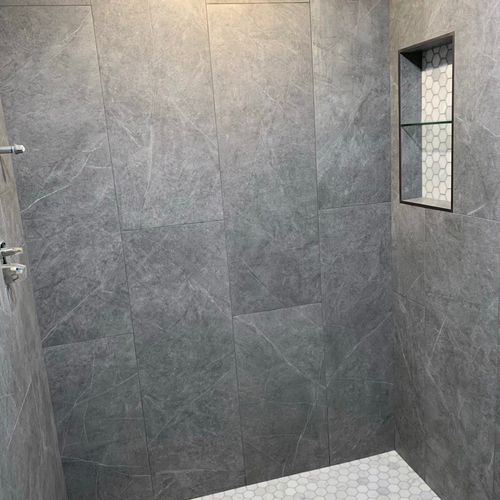 I hired Center Ceramic LTD to remodel my shower an