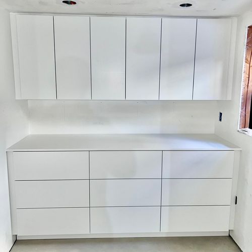 Custom laundry room
Cabinets built and installed 