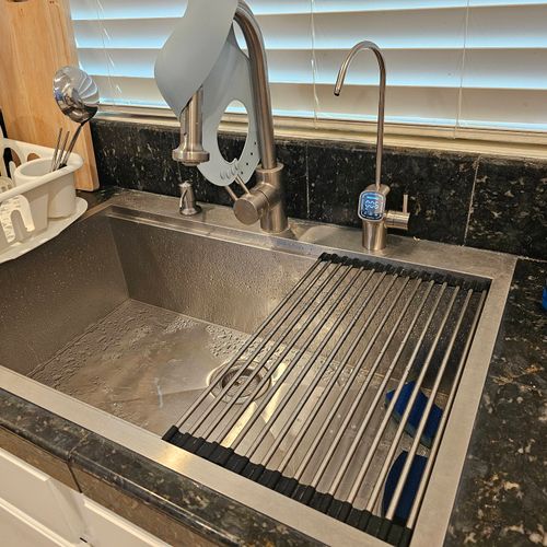 Clean and quality work! added undersink water filt