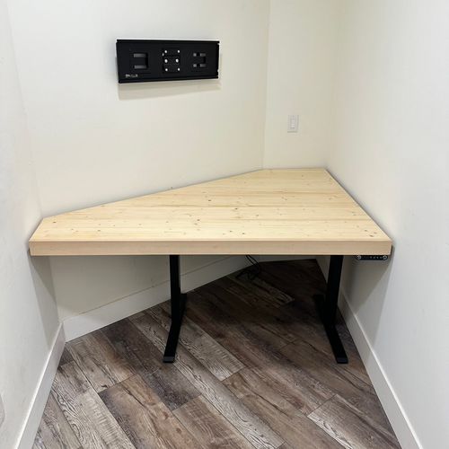 They built a beautiful desk for my space, that met