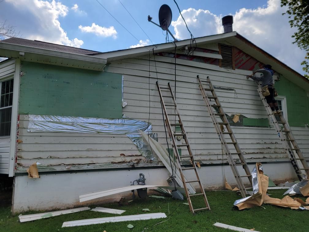 taking off old siding