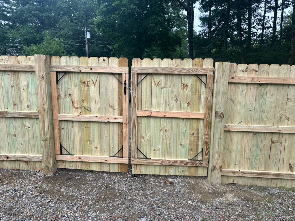 Wood  fencing gate in Boston 