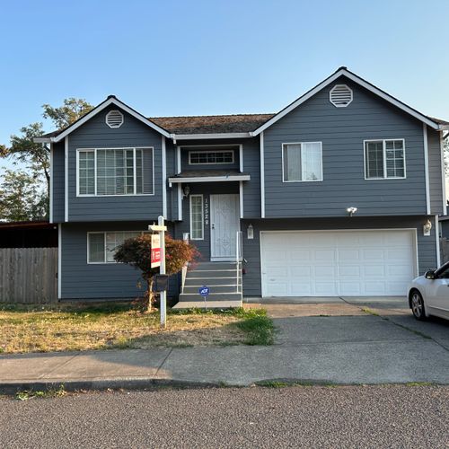 He replaced siding, painted interior and exterior 