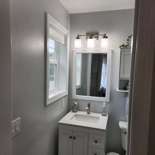 I had a walk in closet converted to a master bath.