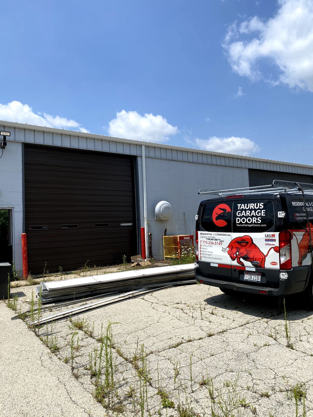 commercial garage door install