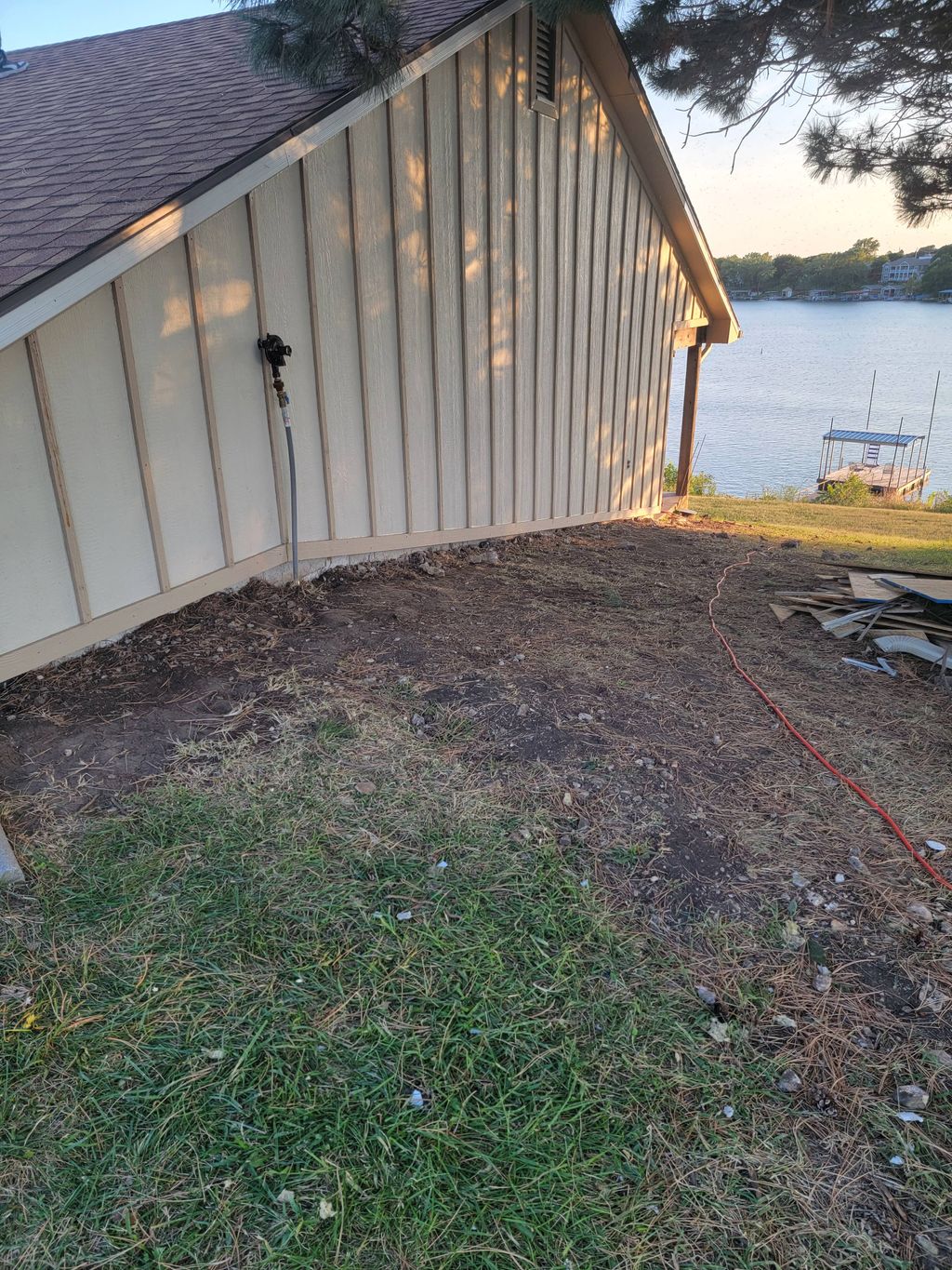 smart board siding installed on this beautiful lak