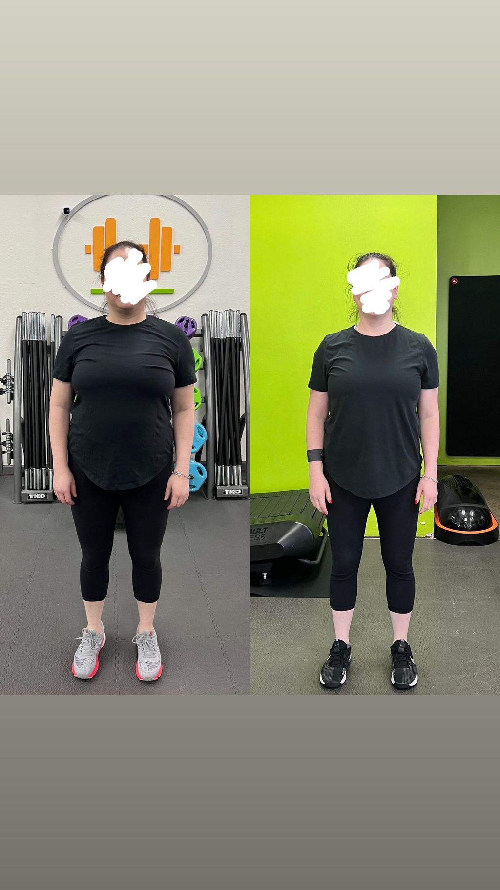 30lbs down for my Client, through strength trainin