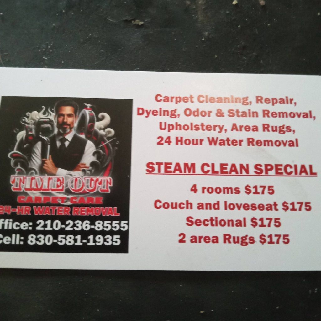 Time Out  Carpet Care and Water Removal