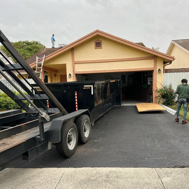 Another Dumpster for a roofing Job