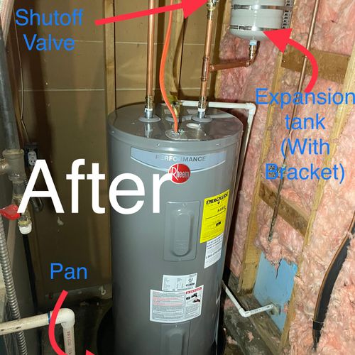 Water Heater Installation or Replacement