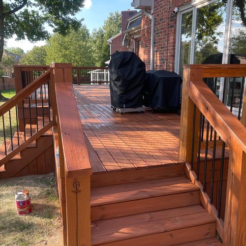 Deck Staining and Sealing