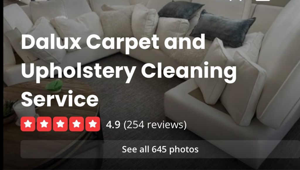 Dalux carpet cleaning and upholstery cleaning