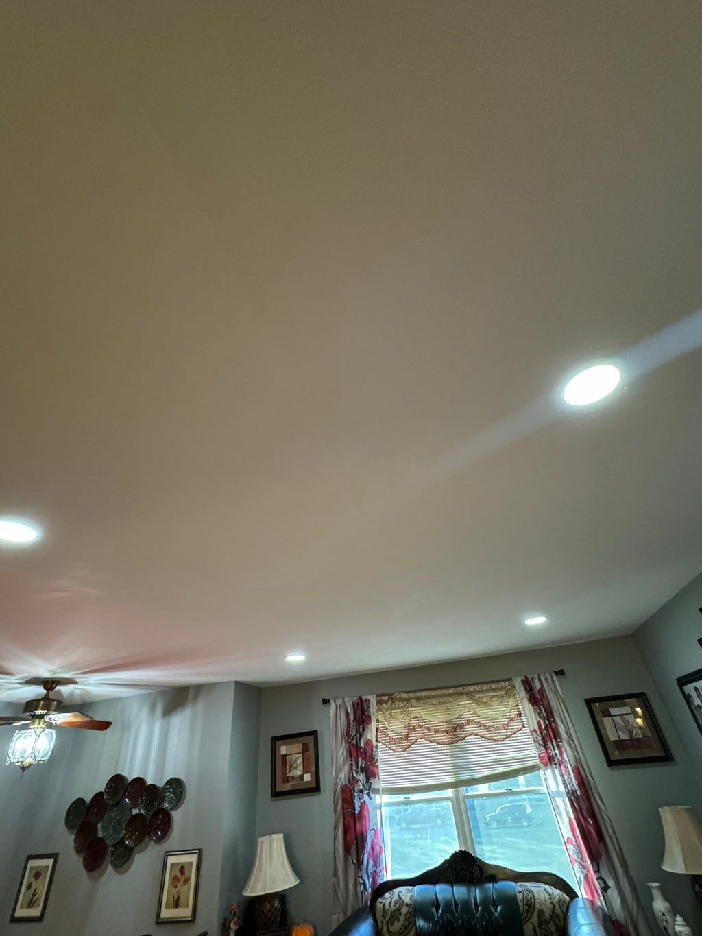 After recessed light installation 