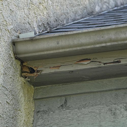 Hired Brenden to fix a hole in the external soffit