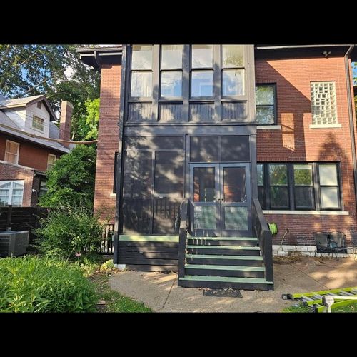 Outdoor screen room remodel 