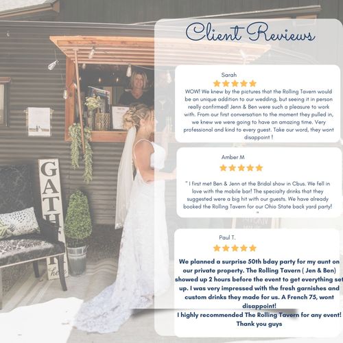 Past client reviews!