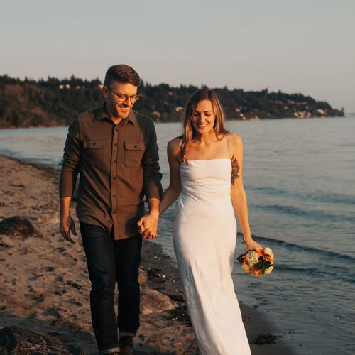 Beach elopement