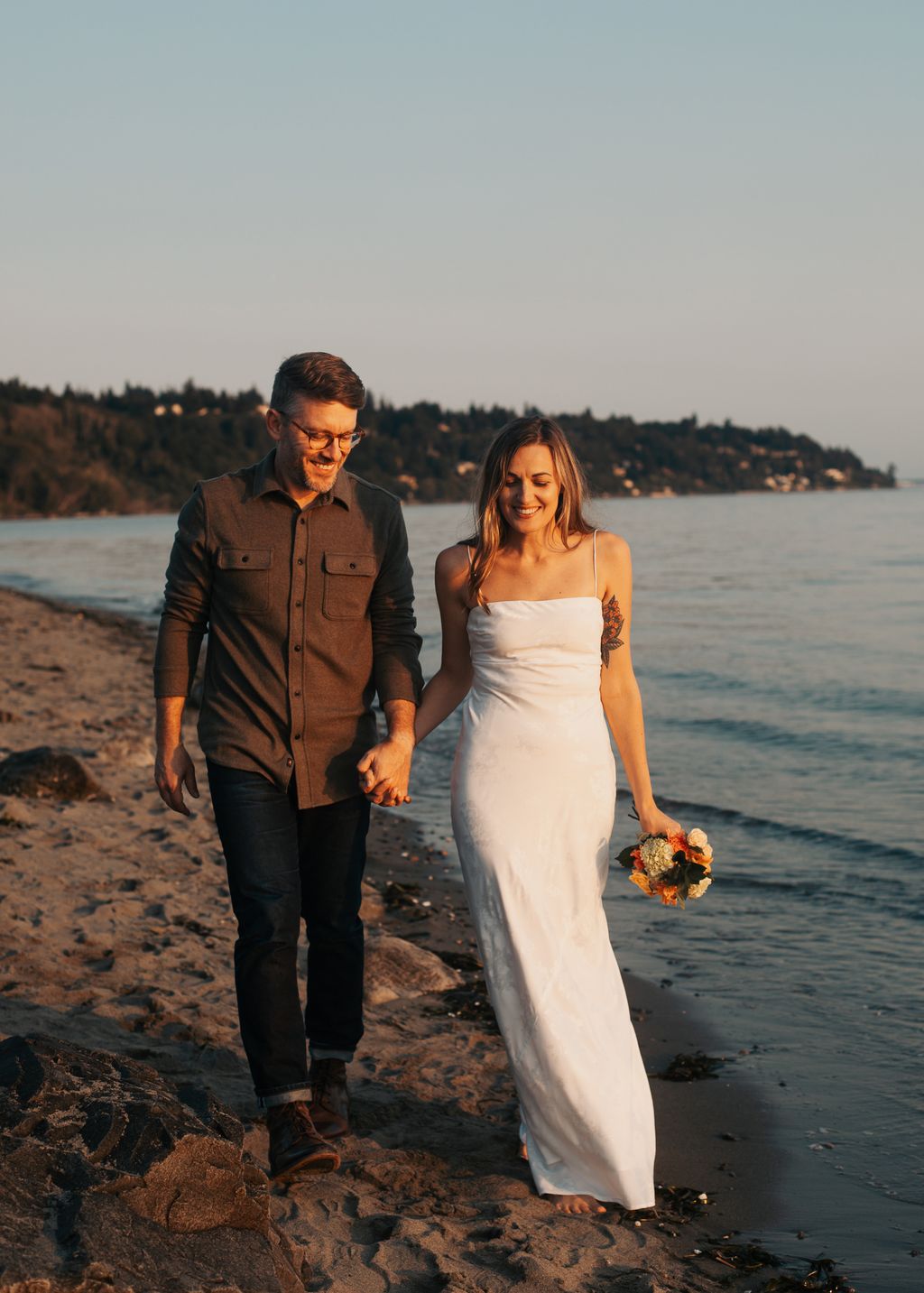 Beach elopement