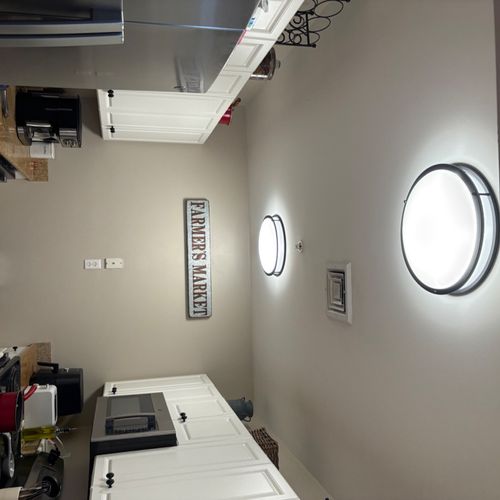 Cody installed four new light fixtures in my home,