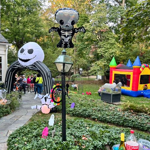 The bounce house provided by Palmer Party Planning