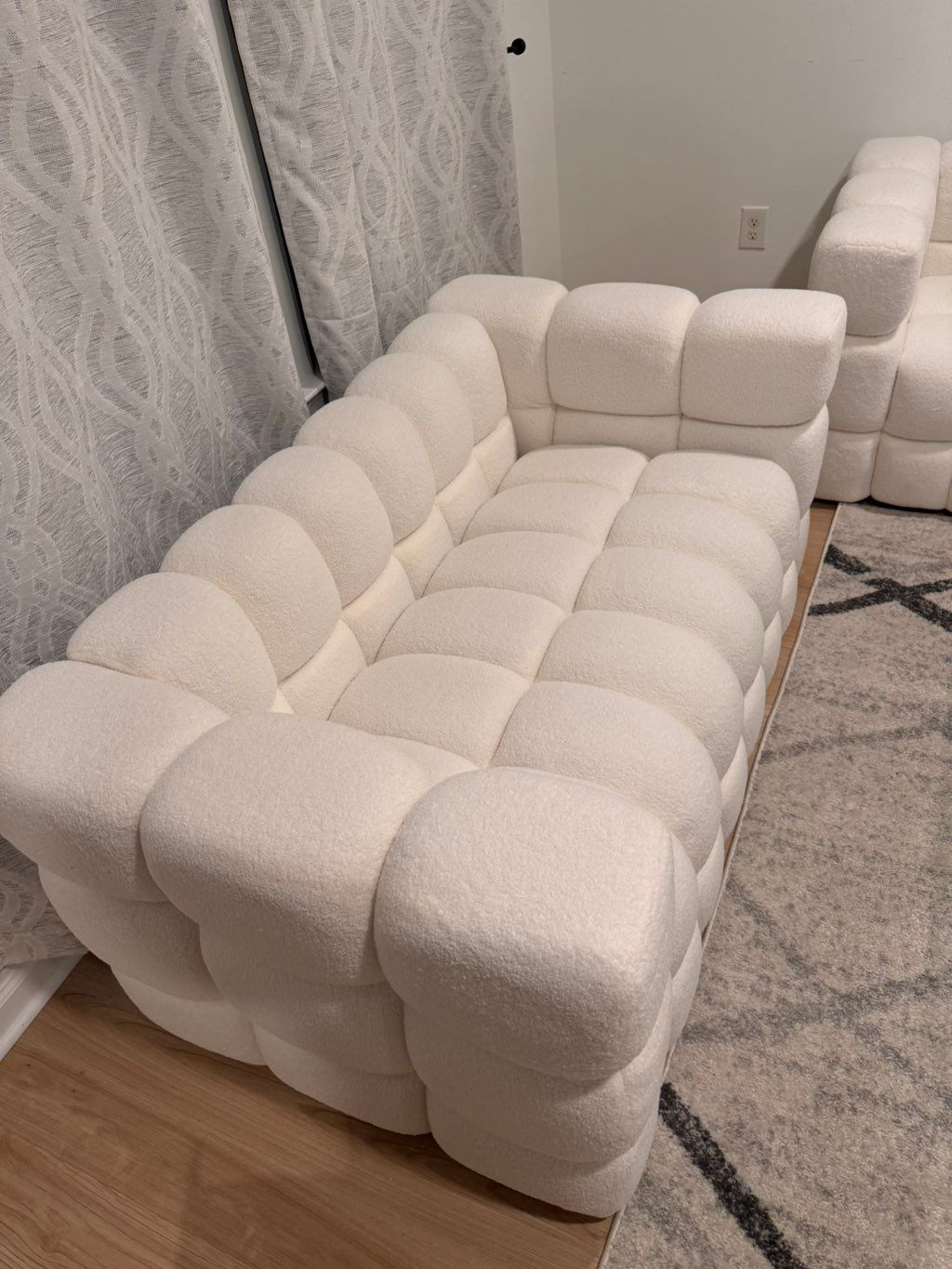 Assembling a sofa and table