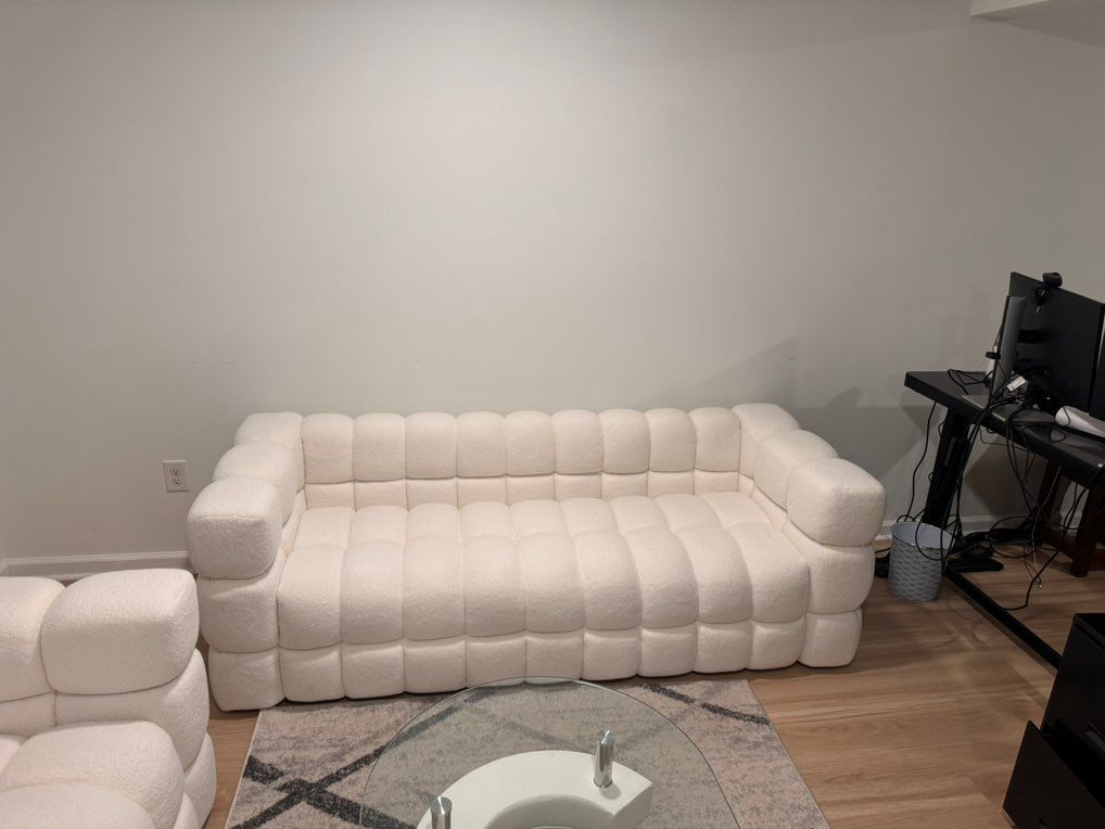 Assembling a sofa and table