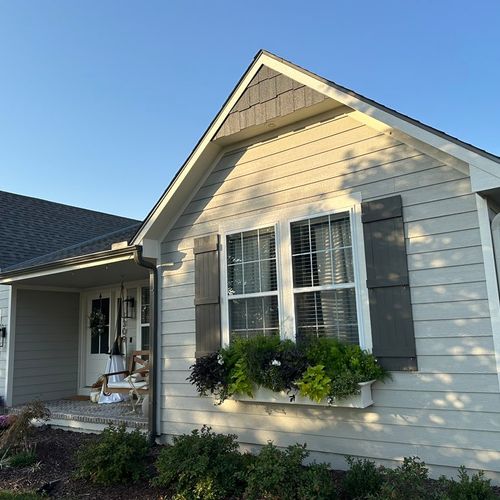 Traditional Ranch - Flower Box and New Landscaping